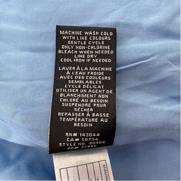 BAGATELLE quilted jacket Shacket sky blue relaxed fit button front sz lg - Picture 5 of 14